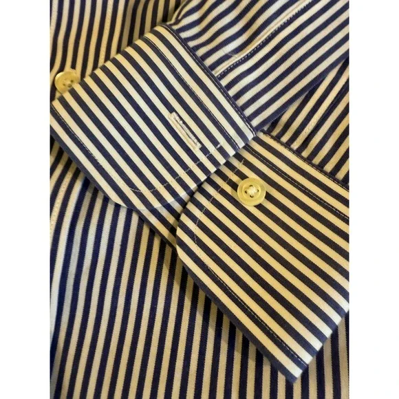 Brooks Brothers Madison Supima Cotton Striped Button Down‎ Shirt Mens 16 1/2 -33 - Picture 6 of 8